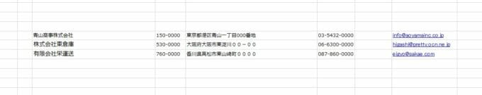 企業リスト作成の良い例